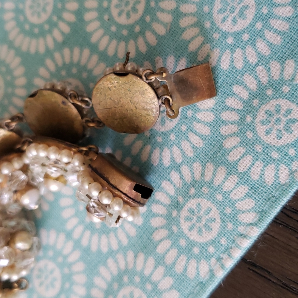 Vintage peral w/crystal bracelet - Picture 5 of 7